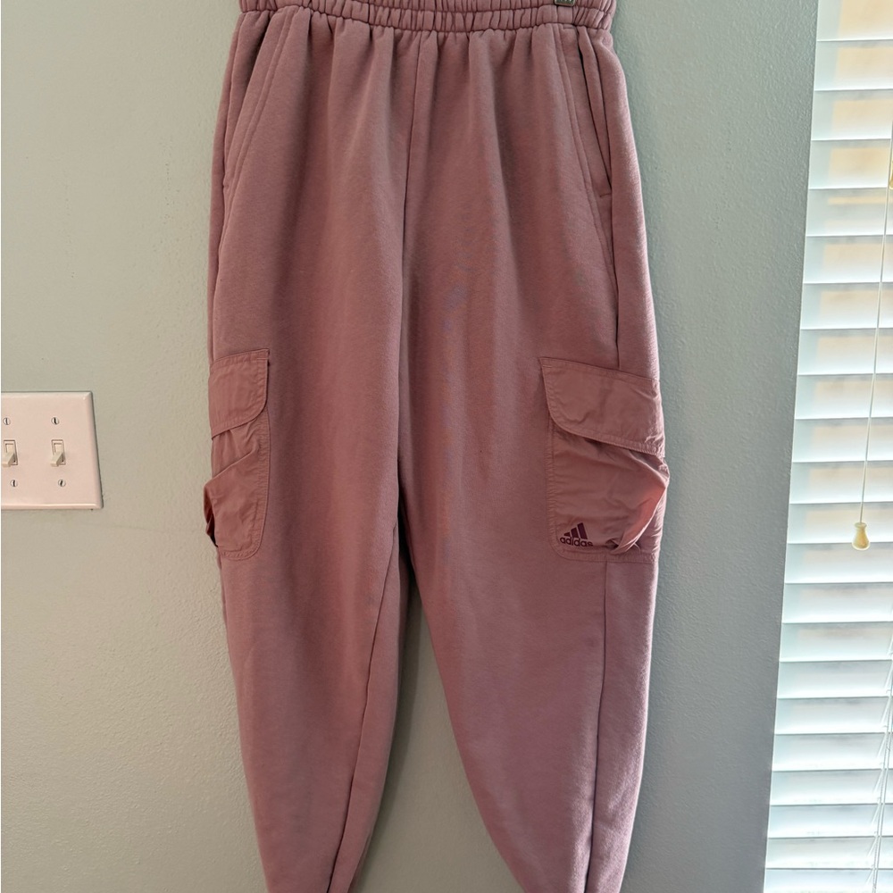 adidas Mauve Cargo Track Joggers